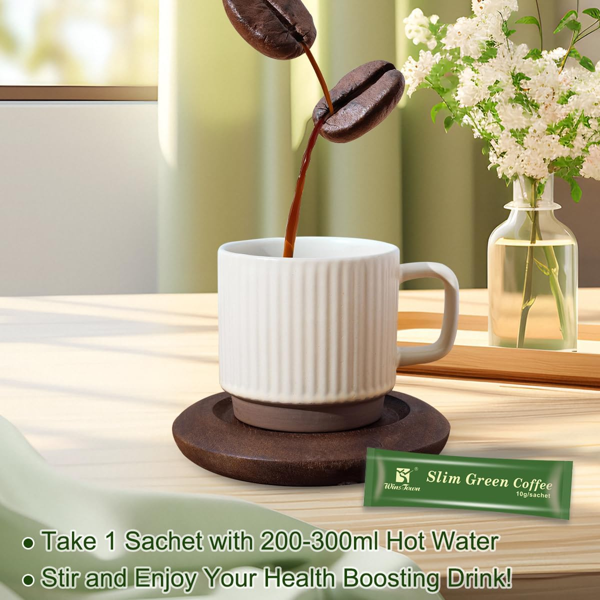 71cFCAOXTvL._AC_SL1200_ Café vert mince Wins Town au Ganoderma
