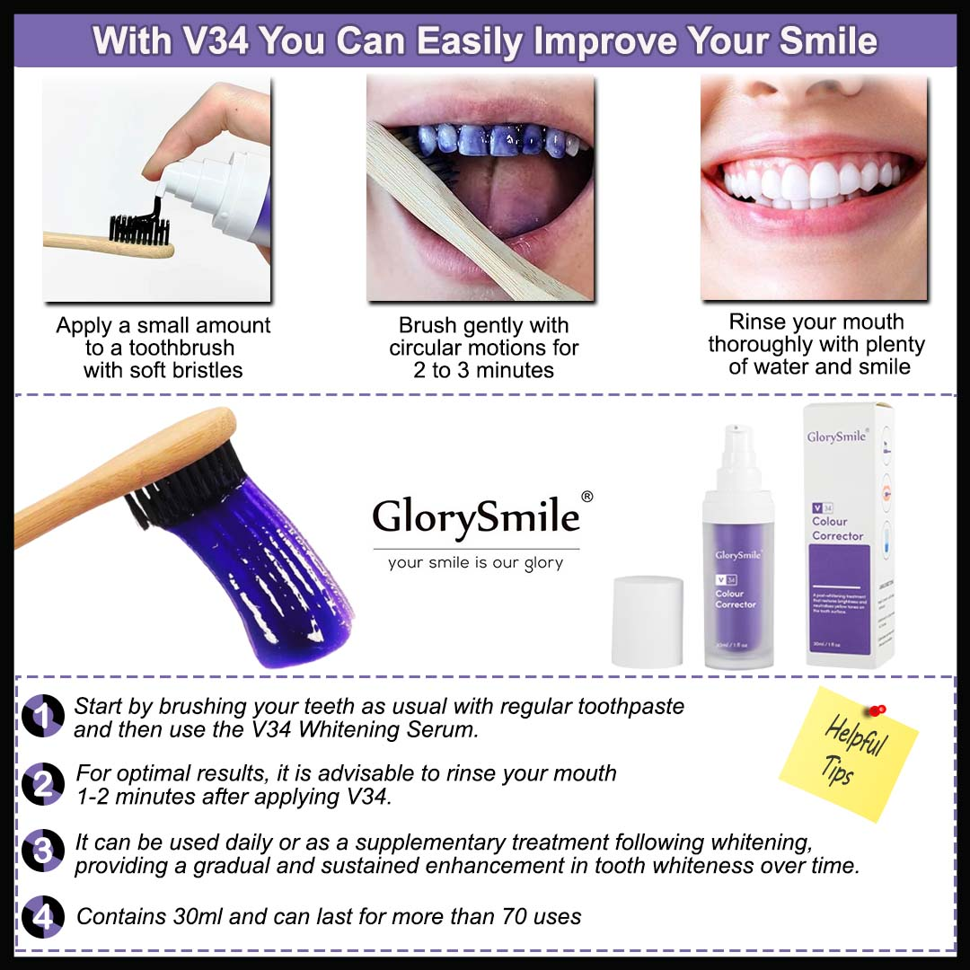 811_V34_ENG_5-how-to-use-2 Sérum blanchissant pour les dents V34